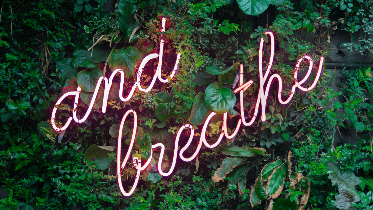 Ujjayi Breathing Neon Sign